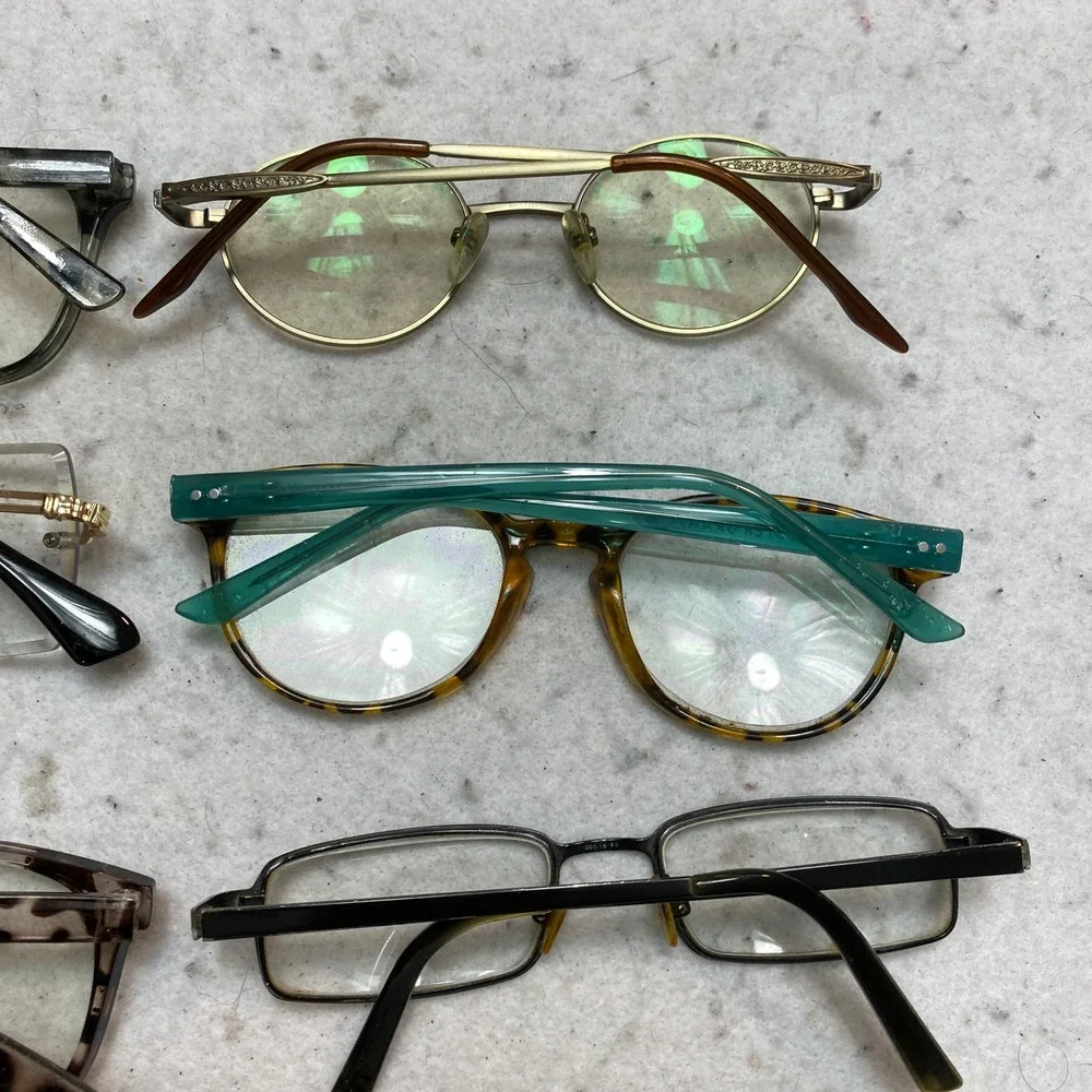 Lot 12 Pairs Unbranded Eyeglasses Frames Mixed Styles Multicolor Bulk Bundle